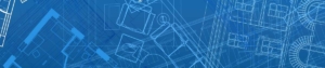 A blue background with lines and shapes in it