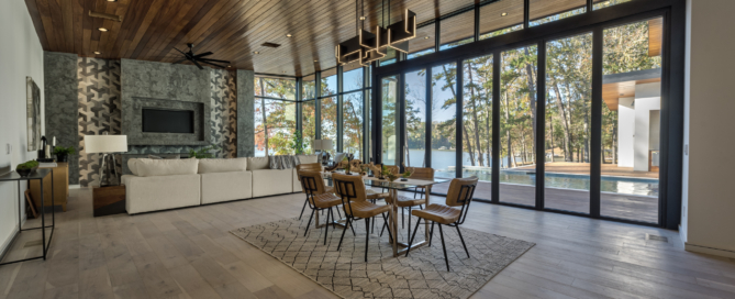 Sliding folding door installation